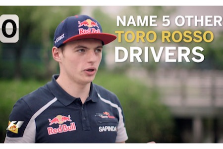 【動画も】フェルスタッペン、F1クイズに答える　正解数は？