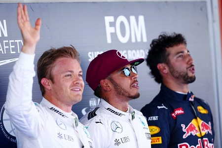 メルセデスAMG「ハミルトンが逆転ポール」／スペインGP2日目