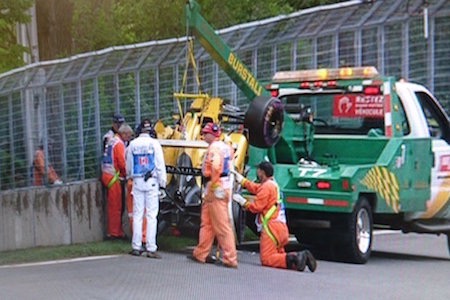 【順位】F1カナダGPフリー走行3回目　クラッシュで赤旗中断に