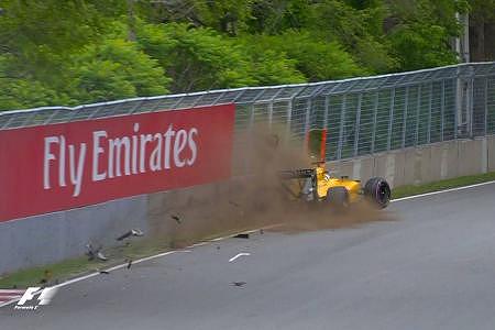 【P3速報】マグヌッセンのクラッシュで赤旗終了に マクラーレン・ホンダ8番手／F1カナダGP