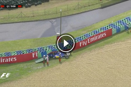 【Q1動画】マーカス・エリクソン、クラッシュで2度目の赤旗