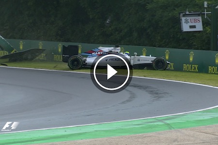 【予選クラッシュ動画】マッサとハリアントもクラッシュ