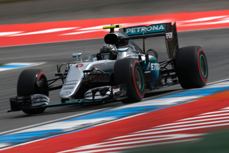 【予選速報】母国GPのロズベルグがPP、マクラーレン・ホンダはQ3に届かず／F1ドイツGP