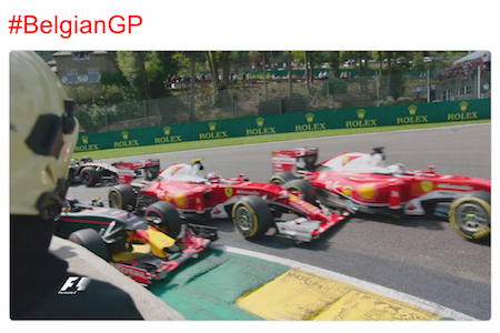 【レース】フェラーリ2台とフェルスタッペン接触、バトンは後ろから当てられる／F1ベルギーGP