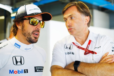 【マクラーレン・ホンダ】アロンソ「マノーと競い合うとは残念。決勝の戦略を練る」