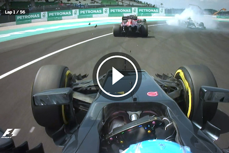 【車載映像】アロンソ、22番手スタートから驚くべきオープニングラップ