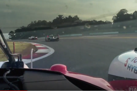 【車載映像】トヨタの中嶋一貴、走行しながら富士スピードウェイを紹介