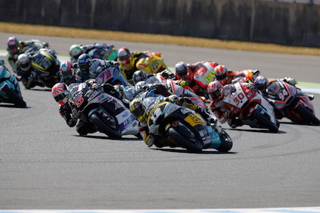 【Moto2】ホンダ、中上は最終ラップで激しく仕掛けるも4位フィニッシュ