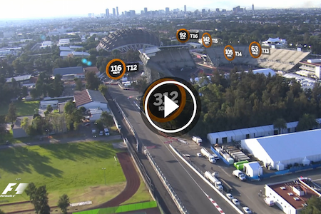 【動画】F1メキシコGPを上空から解説「スタジアム」は特別な雰囲気