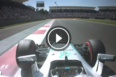 【車載映像】ハミルトンのポールポジションを獲得したアタックラップ／F1メキシコGP予選
