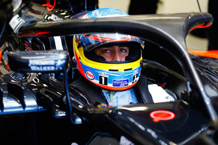 アロンソ「ヘイロー」には改良が必要、マグヌッセンの炎上事故を受けて