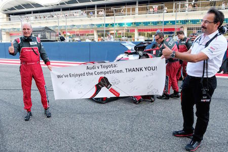 【WEC動画】耐久の王者アウディのラストラン、トヨタも偉業を讃える／バーレーン6時間