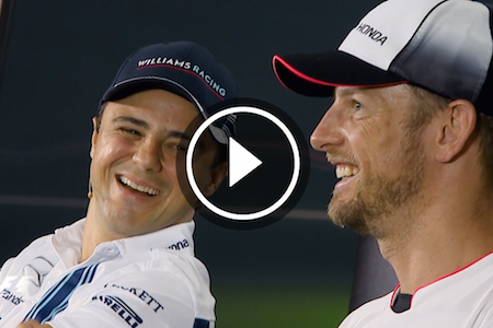 【動画】バトン、マッサ「F1、さようなら」F1最後の公式記者会見