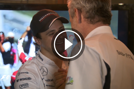 【動画】引退するマッサへF1界が「さようなら」「オブリガード、フェリペ」引退セレモニー
