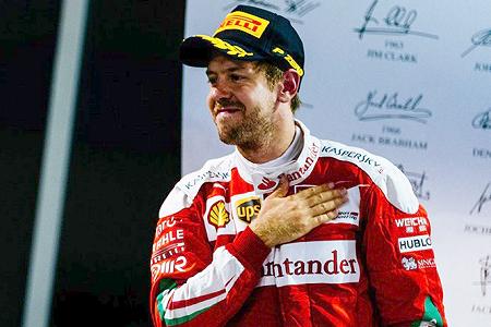 ベッテル、7レースぶりの表彰台「今年は多くを学び、大きな進歩を遂げた」