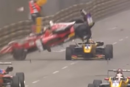 【動画も】頭部保護装置ヘイローをFIAが再度プレゼン　マカオF3佐々木の衝撃事故映像も材料に