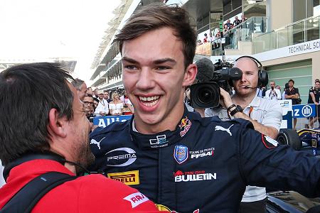 今季GP2王者ガスリー「目標はF1フランスGPが復活する2018年のF1デビュー」