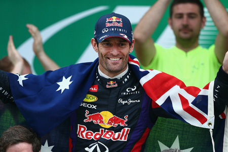 マーク・ウェバー、母国で勲章を授与される