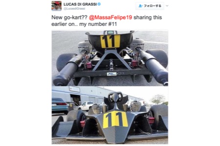 フェリペ・マッサの秘密兵器？エンジン2基搭載のカーボン製ゴーカート