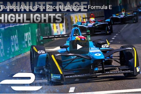 【フォーミュラE・動画】第3戦ブエノスアイレスのレース映像と画像