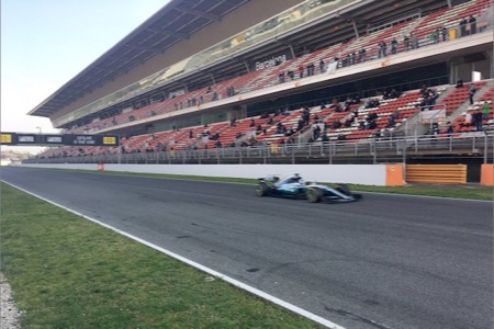 【合同テスト1】ボッタス＆メルセデスAMG、すでに50周を突破／バルセロナテスト1日目