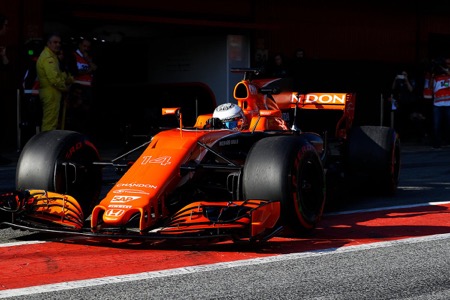 【合同テスト1】ホンダPU交換　初日はメルセデスとフェラーリが0.113秒差／バルセロナテスト1日目