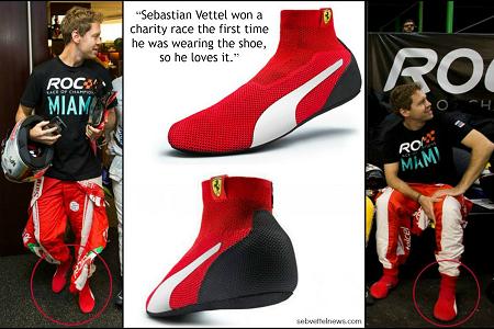 ベッテル、F1ロシアGPから「レーシングソックス」を使用開始