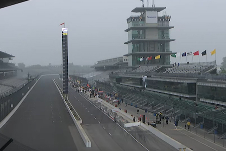 【インディ500】予選前最後のプラクティス6は悪天候