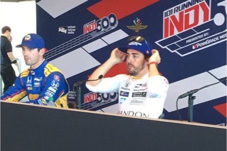 【インディ500予選】アロンソ「ポールポジション争いをするなんて夢みたいだ！」