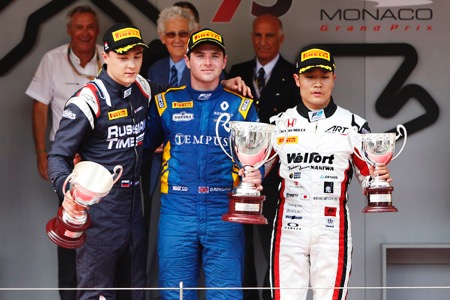 【F2】ホンダ育成の松下信治、モナコで3位入賞／レース1