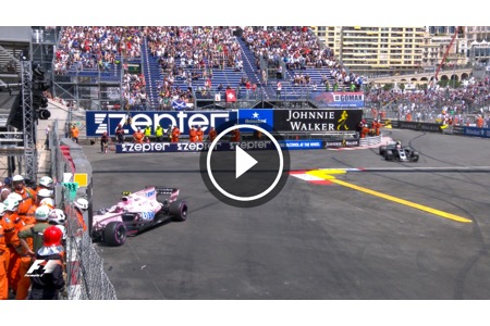 【動画】エステバン・オコン、プールシケイン出口でクラッシュ／F1モナコGP