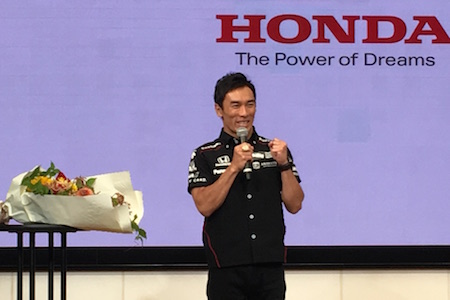 【インディ500】佐藤琢磨「残り5周、勝算あった。次の目標はタイトル獲得」／凱旋記者会見