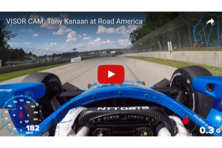 【車載映像】迫力満点！トニー・カナーンのバイザーカメラ／第10戦ロード・アメリカ