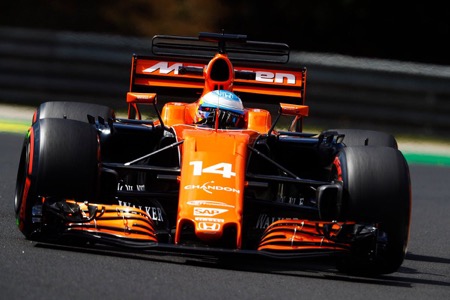 【P2結果】マクラーレン・ホンダ、再びトップ10／F1第11戦ハンガリーGPフリー走行2回目