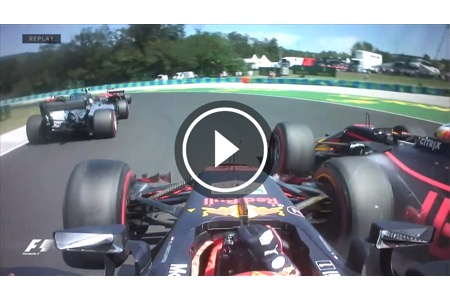 【車載映像】スタート直後、レッドブルの同士打ちシーン／F1第11戦ハンガリーGP