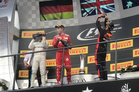 【ポイントランキング】優勝のハミルトン、ベッテルとの点差を縮める／F1第12戦ベルギーGP終了後