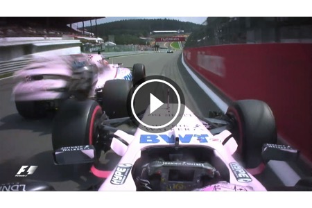【動画】フォース・インディア、2度も激しい接触で同士討ち／F1第12戦ベルギーGP