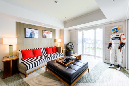 【写真：マクラーレン・ホンダ】ヒルトン東京お台場に約1ヶ月限定の特別スイートルーム登場