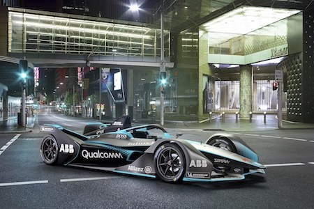 【フォーミュラE】日産、ジュネーブモーターショーでフォーミュラEのカラーリングを発表