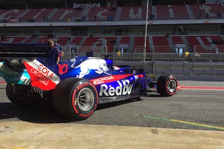 【動画／F1テスト2・1日目タイム結果】トロロッソ・ホンダに問題発生で走行できず