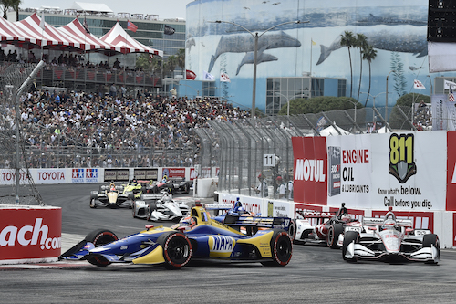 【インディカー】ロッシ、ポール・トゥ・ウィン！佐藤琢磨は不運／ロングビーチ