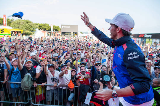 【トロロッソ・ホンダ】ガスリー「中団は接戦でコンマ数秒足りず。ファンの応援を力に変える」