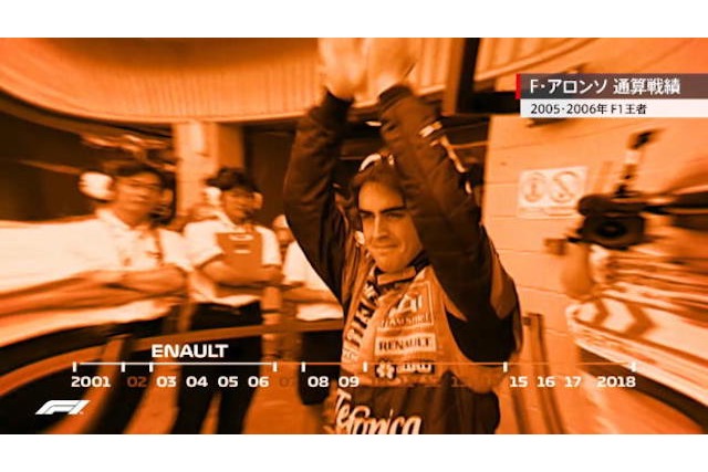 【動画】フェルナンド・アロンソ、37歳の誕生日を迎える　通算成績をハイライト動画で振り返る