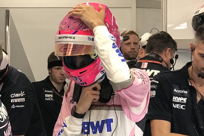 【フォース・インディア】0周リタイアのオコン「唯一ポジティブな点は、車が良かったこと、次戦が期待できること」