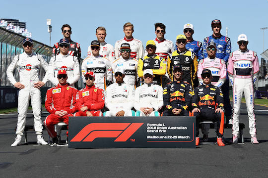 【2019年】F1ドライバーラインアップ（2018年9月25日版）