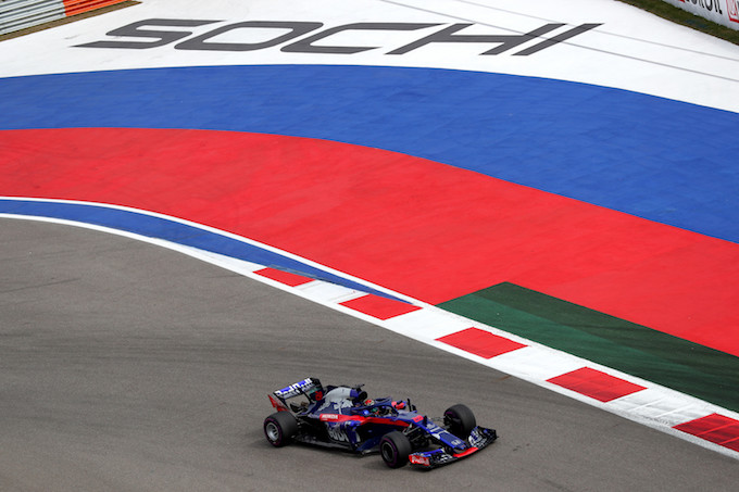 【FP2速報】トロロッソ・ホンダ8番手！3強は綺麗に色分け／F1ロシアGP