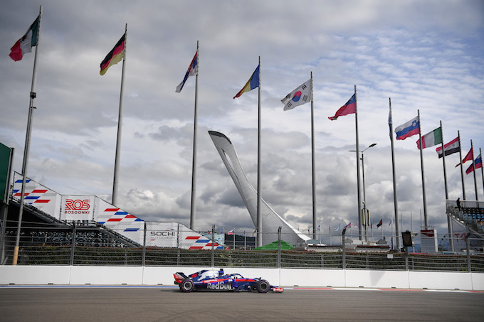 【FP2結果】トロロッソ・ホンダのガスリー8番手　フェラーリ遅れる／F1ロシアGP