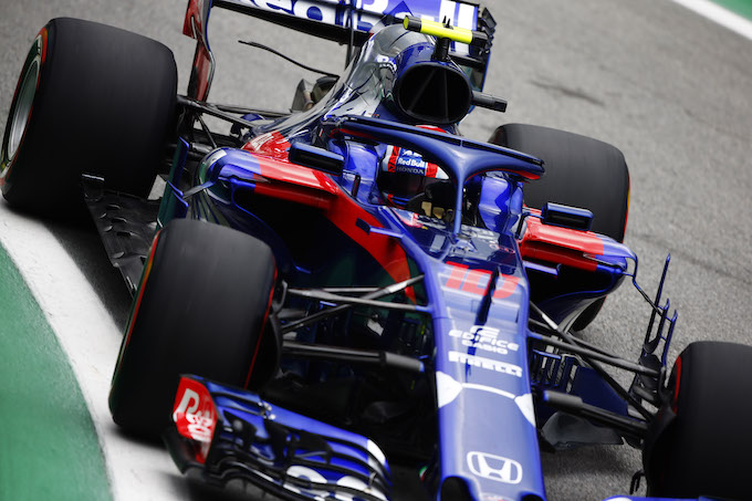 【トロロッソ・ホンダ】エドルズ「リスクを冒した作戦は成功したがQ3のペースは原因不明。今日の変更が明日役立つ」／F1ブラジルGP予選