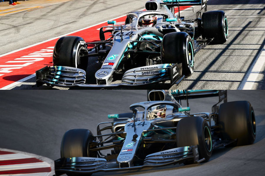 【画像：F1テスト2】メルセデスAMG、空力パッケージを大幅変更　“獣”に速さはあるのか、ないのか？