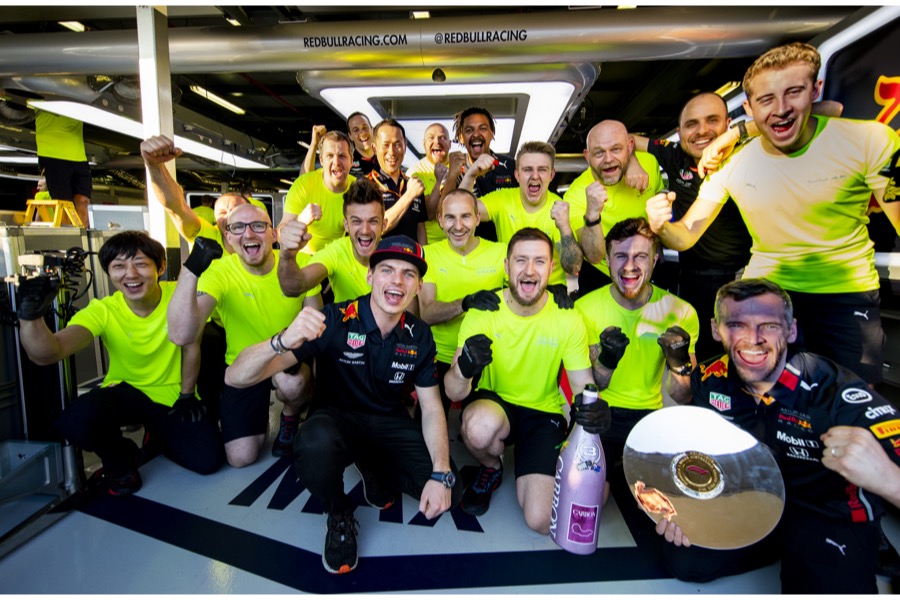 【レッドブル・ホンダ】フェルスタッペン「ホンダがF1復帰後初の表彰台を達成できて嬉しい。ストレートでも強かった」